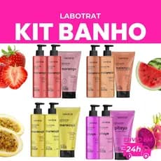 KIT BANHO/BODYCARE/CORPORAL (SABONETE + HIDRATANTE + ESFOLIANTE) - LABOTRAT