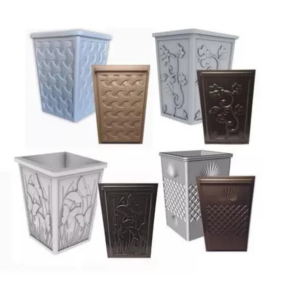 Kit 4 Formas Para Vasos Médio Jardim em Cimento