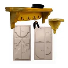 Kit 2 Formas Para Fabricação De Estantes Em Gesso