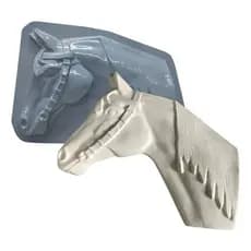 Forma P/ Fabricar Decoração Cabeça De Cavalo Rústica Gesso