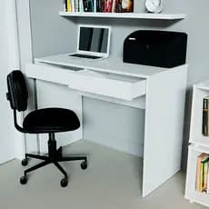 Escrivaninha Para Escritório Quarto Sala Com 2 Gavetas Mesa Mesinha Computador Notebook Executiva Multiuso