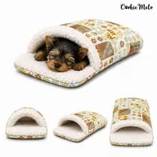 Caminha Iglu Saco De Dormir Pet Macia Confortável Aconchegante Cachorro Gato Descanso Frio Inverno