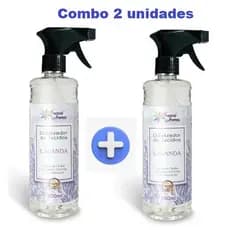 Kit 2 Unidades Odorizador de Tecidos Spray Perfume Aroma Lavanda 500ml