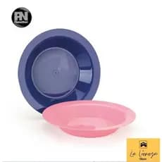 Kit 2 Pratos Fundo Escolar Infantil Creche Extra Forte Plasnothon