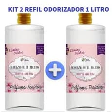 Kit 2 Refil Odorizador de Tecido Flor de Cerejeira 1 Litro Tropical Aromas