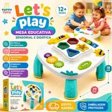 Mesa Didática Infantil Educativa Sensorial Mesinha Divertida Atividades Interativas Formas Encaixar