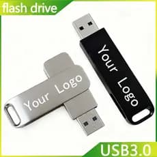 Bandeja de armazenamento Flash de alta velocidade USB3.0 de Metal durável 32GB-2TB bastão de memória à prova d'água