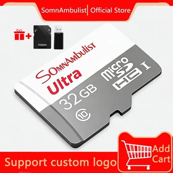 Cartão SD em miniatura de alta velocidade classe 10 128GB-16GB cartão de memória à prova d'água, amplamente compatível