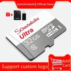 Cartão SD em miniatura de alta velocidade classe 10 128GB-16GB cartão de memória à prova d'água, amplamente compatível
