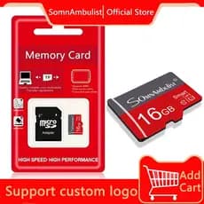 Cartão de memória Mini SD Original 256MB/512MB/16GB Classe 10 Cartão de memória Flash de alta velocidade