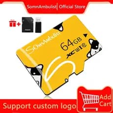 Cartão Micro SD 32 GB, 64 GB, 128 GB C10 Cartão de memória Flash de alta velocidade - alto desempenho