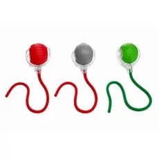 Bolinha Interativa Pets Com Corda Mordedor Anti Estresse led
