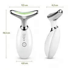 Massageador Facial Rejuvenescedor LED Recarregável