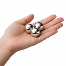 Baoding bolas chinesas da saúde inox 3 Unidades Esferas de Alta Qualidade para bem estar  23.813mm