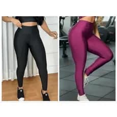 legging feminina no suplex poliéster de cintura alta zero transparência academia e treinos