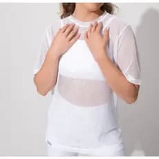 Blusa Feminina de Tela Arrastão trasparente Academia Trainings