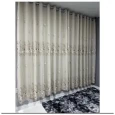 Cortina Bordada Com Forro de Microfibra Luxo 3,00m Largura X 2,80 Altura e 2.20m x 1.40m - OFERTA