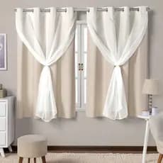 Cortina de Voal Blackout 100% Corta Luz 2,20m x1,30m Promoção