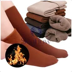 Kit 6 Meias Térmica Grossa Quente Inverno Frio Forrada Neve