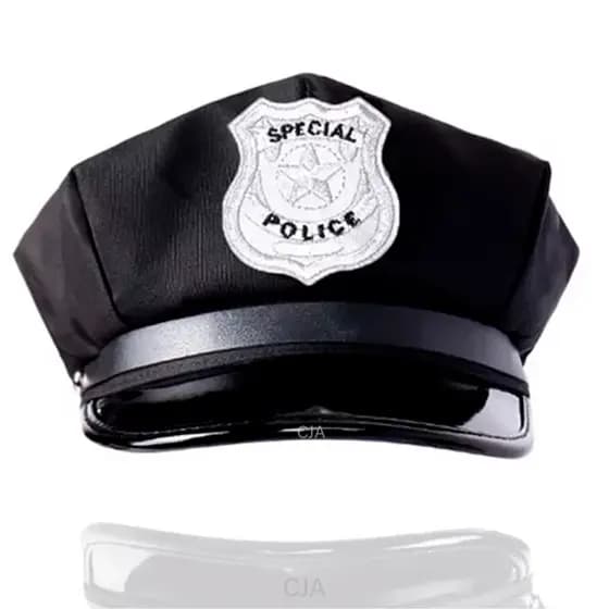 Chapéu Quepe, Polícia Para Festa Fantasia Carnaval Cosplay