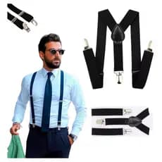Suspensório Adulto Preto Ou Colorido - Feminino Masculino