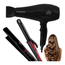 Kit Secador Chapinha Modelador Cachos Frofissional Completo Gama Mondial