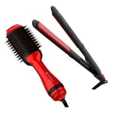 Kit Escova Secadora Diva E Prancha Alisadora Rouge Cadence