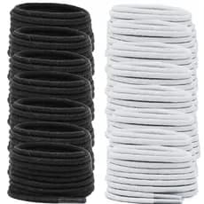 10 Pares Cadarço Roliço 120cm Branco e Preto - Cordão para Bermudas, Calças e Moletom