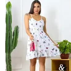Vestido Curto de Alcinha Borboleta  A Escolha Perfeita para Dias Quentes