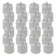 24 Velas Eletrônicas LED Luz Amarela Grandes Bateria Inclusa