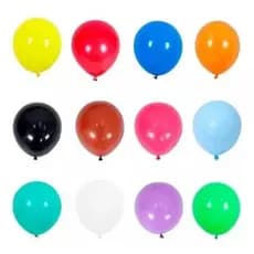 50 Balões Bexiga de Festa Nº 5 Várias Cores