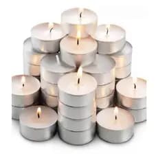 50 Vela Branca Decorativa Rechaud Flutuante Casamento Piscina