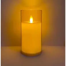 Kit 2 Velas de Led 15cm ou 10cm Chama Viva Luz Amarela A Pilha