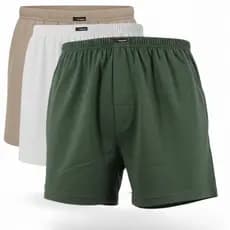 kit 3 cueca samba canção BÁSICO #NEZUNI# 100% algodão, pijama masculino antialérgico clássico, cores sortidas .