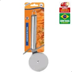 Carretilha Cortador Aço Inox Metal Pizza Bolo Queijo Planeta