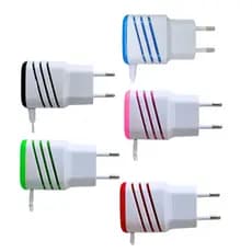 -- Carregador Completo V8 com 02 Portas USB 5.1A Cabo Fixo Altomex AL-9006-V8