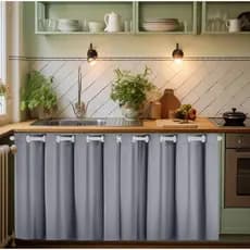 Cortina Pia Cozinha Impermeável 2,80mt X 0,80mt Varias Cores PROMOCAO
