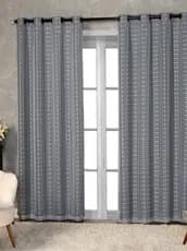 Cortina Com Blackout Prata 2,80 m x 2,30 m para Sala Quarto Porta Balcão 2,80 m x 2,30m PROMOCAO