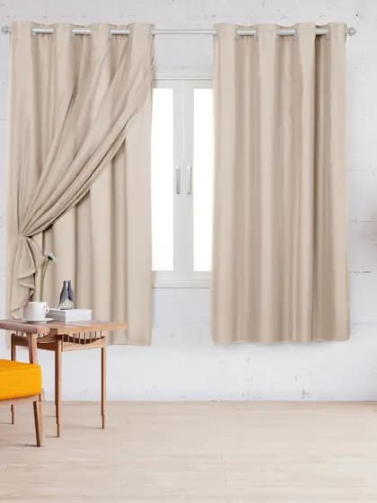 Cortina Com Blackout PVC e Tecido Voil para Sala Quarto  2,80 m x 1,80 m Varias Cores M2 PROMOCAO