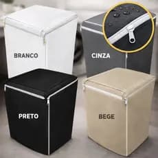 Capa para Máquina de Lavar Impermeável com Zíper – Todos os Tamanhos | Compatível com Electrolux, Brastemp, Consul, Colo