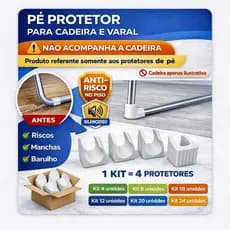 Protetor para Cadeira de Praia Kit com 4 Peças | Troca Fácil Tecido Reposição