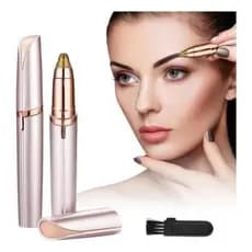 Caneta depiladora indolor Removedor de pelos elétrico Aparador de pelos facial  2 em 1 USB buço feminino e masculino