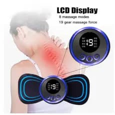 Mini Massageador de Cervical Elétrico Portátil Alivia Dores Corpo massageador de pescoço