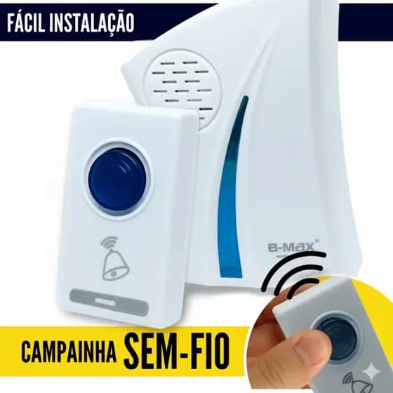 Campainha Residencial Sem Fio de longo alcance com 36 toques