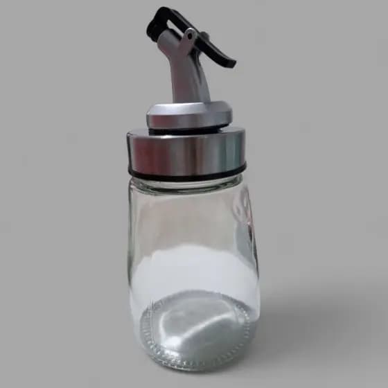 Porta Azeite Vinagre Óleo Galheteiro  Dispenser de Vidro 160 ml