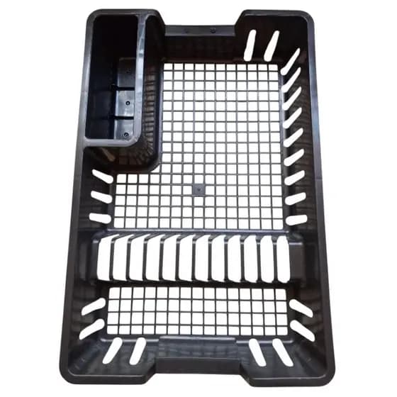 Escorredor de Louças 12 Pratos Plástico Escorredor Talheres Copos Louça ArqPlast 44 x 29 x 8 cm