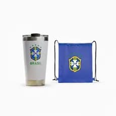 Copo Térmico 473ml + Sacochila | Ideal para Esportes