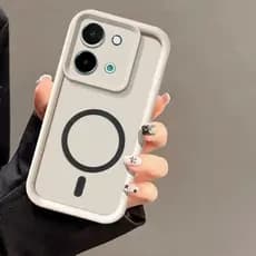 Invólucro Para Redmi 15C 4G 5G/POCO C85 Capa TPU De Alta Qualidade Com Adesivo Magnético Autoadesivo