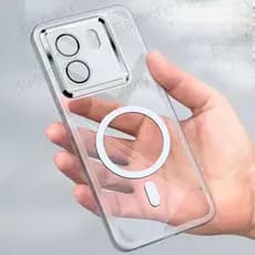 Capa De Telefone Para Infinix Smart 9/HD/HOT 50i Círculo Magnético Carregamento Sem Fio Macio TPU Silicone Colorido