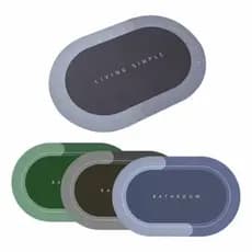 kit Tapete para Banheiro de Secagem Rápida e Super Absorvente - Ideal para Chuveiro, Cozinha e Varanda capacho